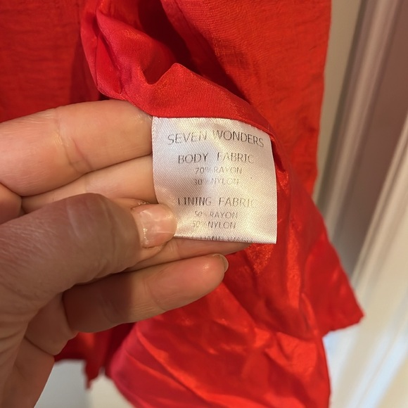 Seven Wonders Red Dress - Picture 3 of 8